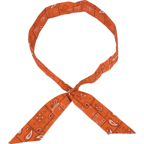 ALLEGRO INDUSTRIES Cool Offs Bandana, High Visibility Orange SPOC Demo