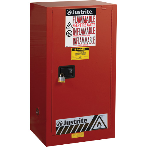 Armoire de s&eacute;curit&eacute; pour la peinture et les encres combustibles EX Sure-Grip, 20 gal., 2 tablettes SPOC Demo