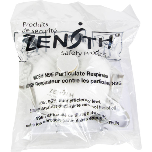 Respîrateur contre les particules - Emballage pour machine distributrice, N95, Certifi&eacute; NIOSH, Moyen/grand SPOC Demo