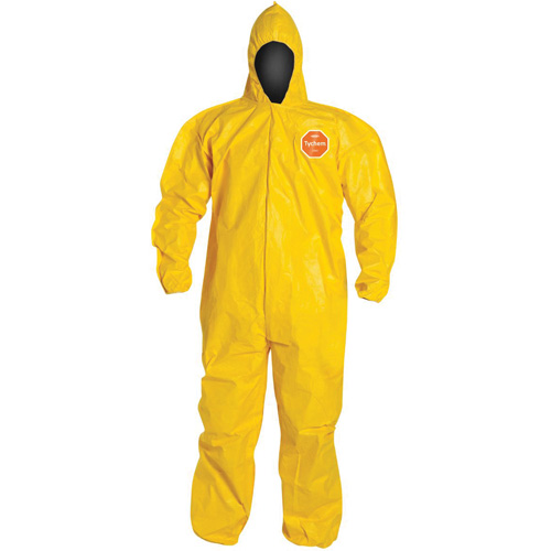Combinaison &agrave; capuchon, Tychem 2000, 3T-Grand, Jaune SPOC Demo