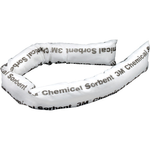 Chemical Sorbent Mini-Boom, Chemical, 4' L x 3" W, 12 gal. Absorbancy, 12 /Pack SPOC Demo