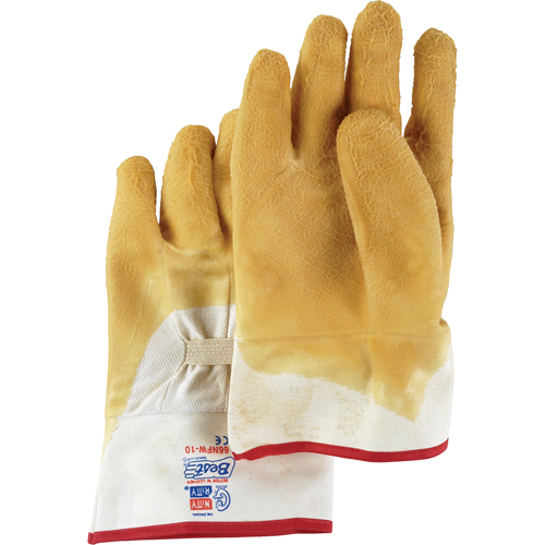 Nitty Gritty&reg; Coated Gloves, 10/Large, Rubber Latex Coating, Cotton Shell SPOC Demo