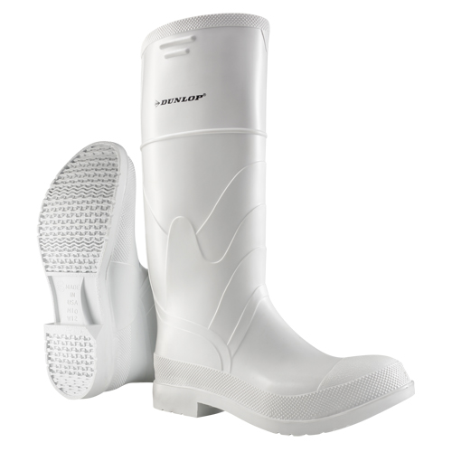 Bottes blanches, PVC, Embout Acier, Pointure 6, Semelle R&eacute;sistant aux perforations SPOC Demo