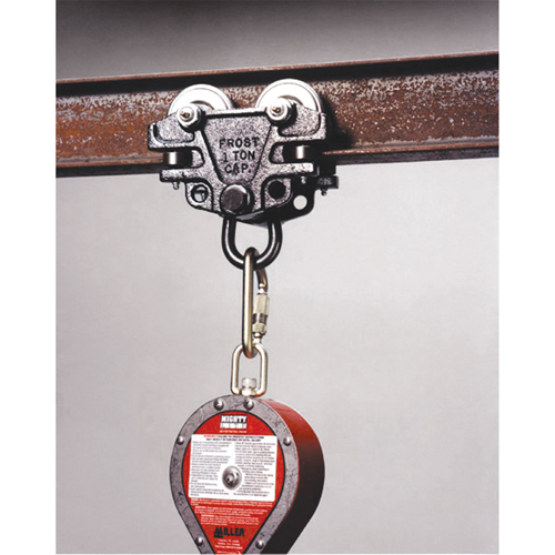 Trousse d'adaptateur de connexion d'ancrage pour chariots de poutre Miller, Poutre en I/Acier, Usage Permanent SPOC Demo