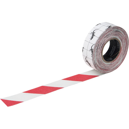 Premium Anti-Skid Tape, 2" x 60', Red & White SPOC Demo