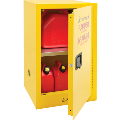 Armoire pour produits inflammables, 12 gal., 1 Porte(s), 23" La x 35" h x 18" p SPOC Demo