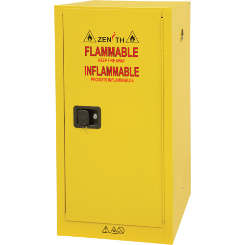 Armoire pour produits inflammables, 16 gal., 1 Porte(s), 23" La x 44" h x 18" p SPOC Demo