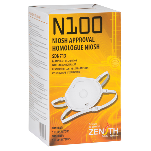 Respirateur contre les particules, N100, Certifi&eacute; NIOSH, Moyen/grand SPOC Demo