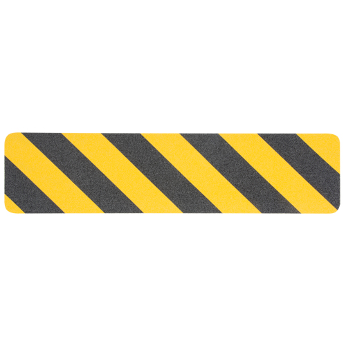 Premium Anti-Skid Tape, 6" x 24", Black & Yellow SPOC Demo