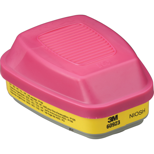 6000 Series Respirator Cartridges, Gas/Vapour Cartridge, Organic Vapour/Acid Gas/P100 SPOC Demo
