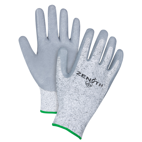 Gants &eacute;lastiques sans coutures r&eacute;sistants &agrave; la coupe, Taille Moyen/8, Calibre 13, Rev&ecirc;tement Nitrile, Enveloppe en PEHP, ANSI/ISEA 105 niveau 2/EN 388 niveau 3 SPOC Demo