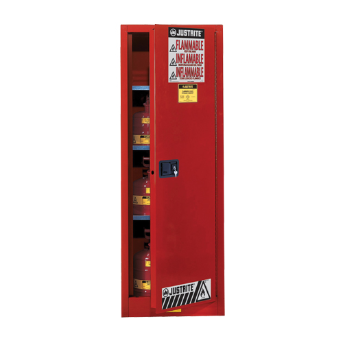 Armoire de s&eacute;curit&eacute; pour produits inflammables EX Slimline Sure-Grip , 22 gal., 3 tablettes SPOC Demo