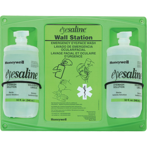 Saline Eyewash Wall Station, Double SPOC Demo