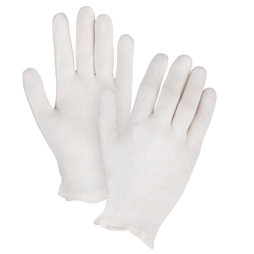 Mediumweight Inspection Gloves, Poly/Cotton, Hemmed Cuff, Men's SPOC Demo