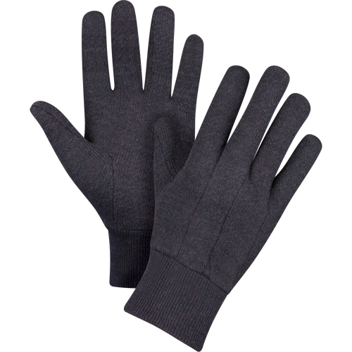 Jersey Gloves, Large, Brown, Unlined, Knit Wrist SPOC Demo