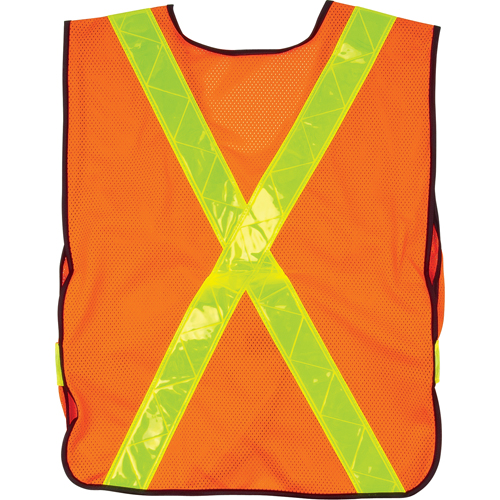Veste de s&eacute;curit&eacute; d'usage standard, Orange haute visibilit&eacute;, Moyen, Polyester SPOC Demo