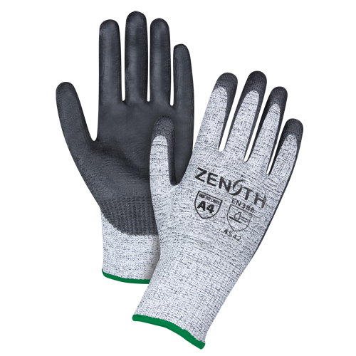 Gants &eacute;lastiques sans coutures r&eacute;sistants &agrave; la coupe, Taille Moyen/8, Calibre 13, Rev&ecirc;tement Polyur&eacute;thane, Enveloppe en PEHP, ANSI/ISEA 105 niveau 4/EN 388 niveau 5 SPOC Demo