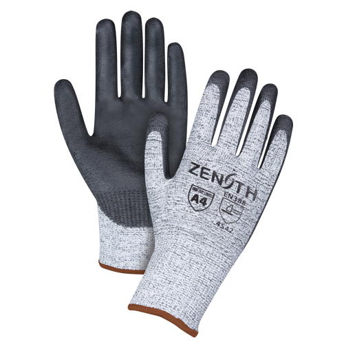 Gants &eacute;lastiques sans coutures r&eacute;sistants &agrave; la coupe, Taille Grand/9, Calibre 13, Rev&ecirc;tement Polyur&eacute;thane, Enveloppe en PEHP, ANSI/ISEA 105 niveau 4/EN 388 niveau 5 SPOC Demo
