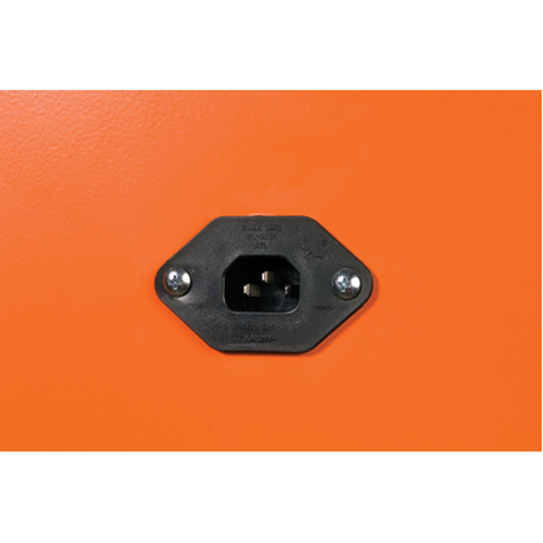 Emergency Preparedness Storage Cabinets, Steel, 4 Shelves, 65" H x 43" W x 18" D, Orange SPOC Demo