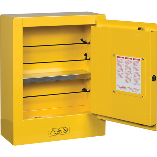 Sure-Grip&reg; EX Mini Flammable Safety Cabinet, 2 Gal., 1 Door, 17" W x 22" H x 8" D SPOC Demo