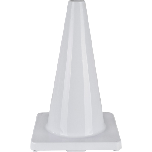 C&ocirc;ne de couleur pour la signalisation, 18", Blanc SPOC Demo