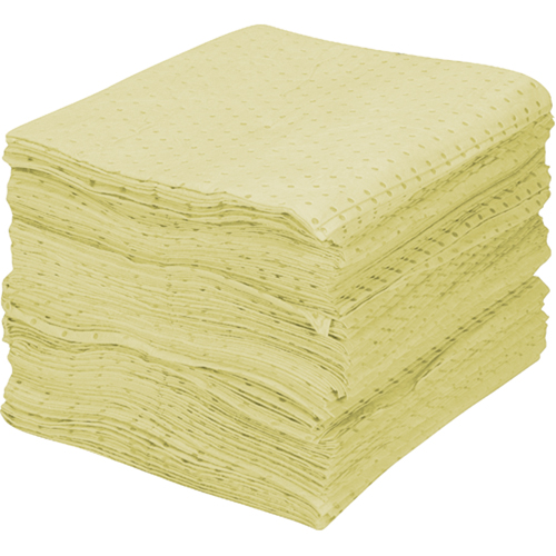 Premium Fine Fiber Sorbent Pads, Hazmat, 15" x 17", 30 gal. Absorbancy SPOC Demo