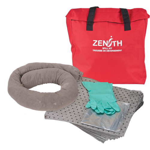 Trousse &eacute;conomique de lutte contre les d&eacute;versements, Universel, Sac, Absorbance de 5 gal. US SPOC Demo