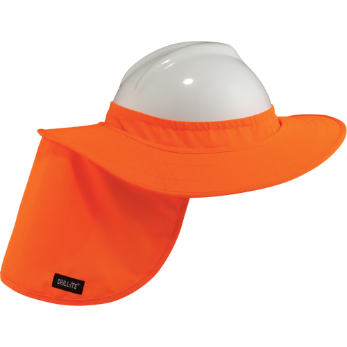 Rebords pour casques de s&eacute;curit&eacute; 6660 Chill-Its, Orange haute visibilit&eacute; SPOC Demo