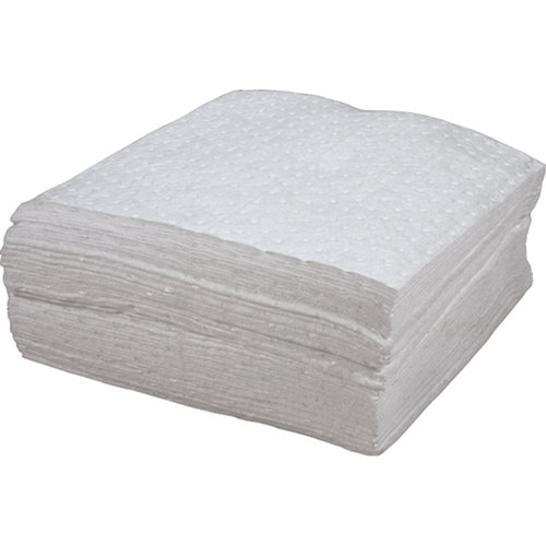 Premium Bonded Sorbent Pads, Oil Only, 15" x 18", 30 gal. Absorbancy SPOC Demo