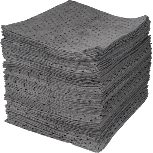 Premium Bonded Sorbent Pads, Universal, 15" x 17", 30 gal. Absorbancy SPOC Demo
