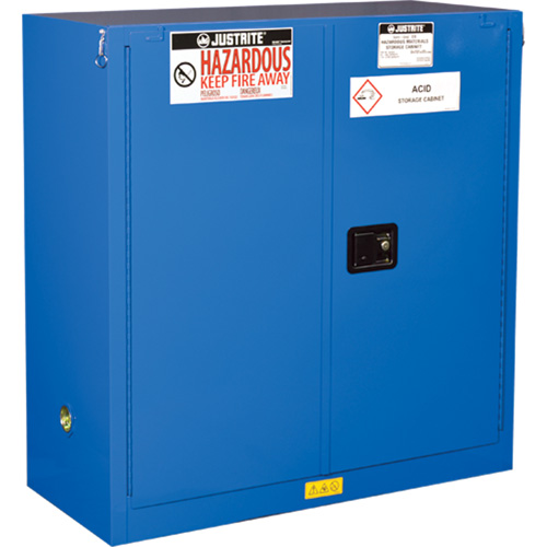 ChemCor&reg; Lined Hazardous Material Safety Cabinets, 30 gal., 43" x 44" x 18" SPOC Demo