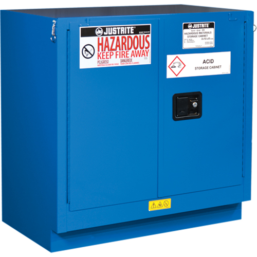 ChemCor&reg; Lined Hazardous Material Undercounter Safety Cabinets, 22 gal., 35" x 35" x 22" SPOC Demo
