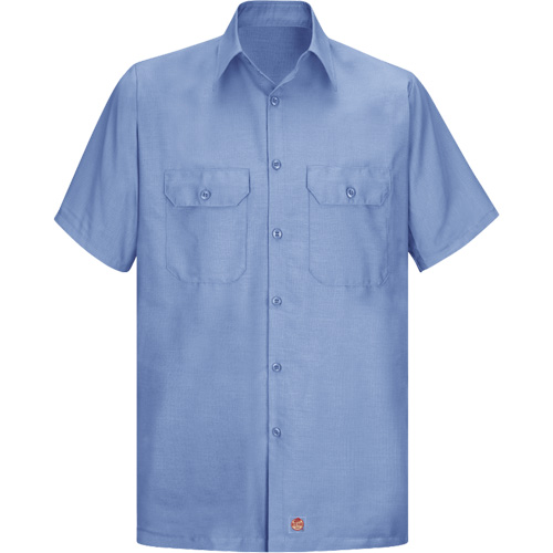 Chemise &agrave; manches courtes en tissu ind&eacute;chirable, Hommes, Grand (grande taille), Bleu SPOC Demo