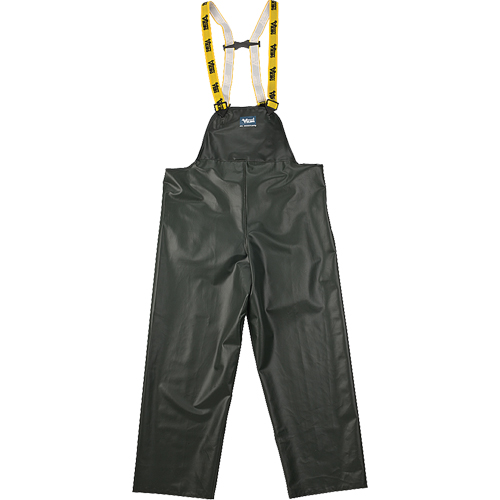 Journeyman Chemical Resistant Rain Bib Pants, Medium, Green, Polyester/PVC SPOC Demo