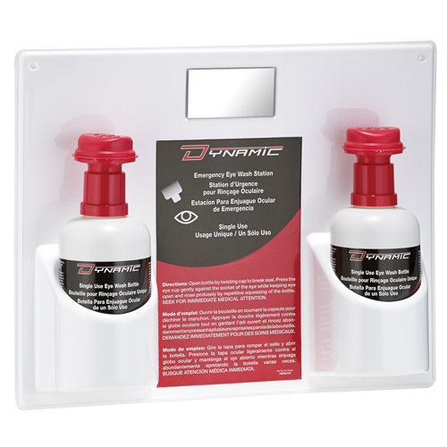 Douche oculaire &agrave; utilisation unique avec solution isotonique Dynamic, Double SPOC Demo