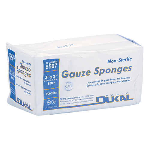Dynamic Gauze Sponge, Pad, 3" L x 3" W, Medical Device Class 1 SPOC Demo