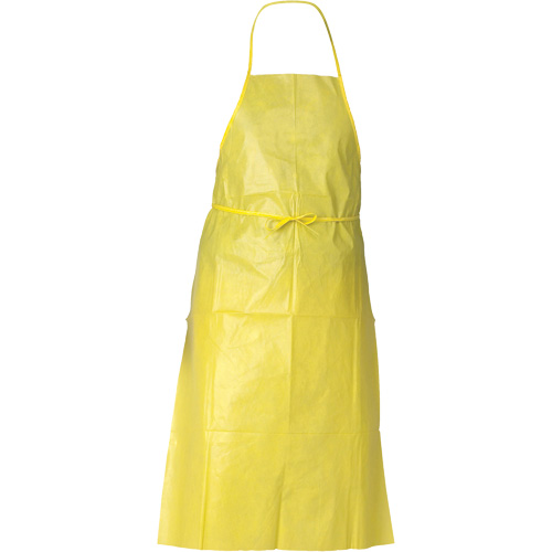 Tablier de protection contre la vaporisation de produits chimiques A70 KLEENGUARD, Poly&eacute;thyl&egrave;ne, 44" lo x 29" la, Jaune SPOC Demo