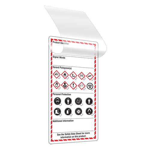 Self-Laminating Workplace Tags, Cardstock, 3" W x 6" H, English SPOC Demo