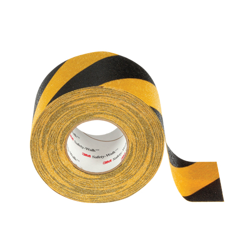 Safety-Walk 600 Series Anti-Slip Tape, 6" x 60', Black & Yellow SPOC Demo