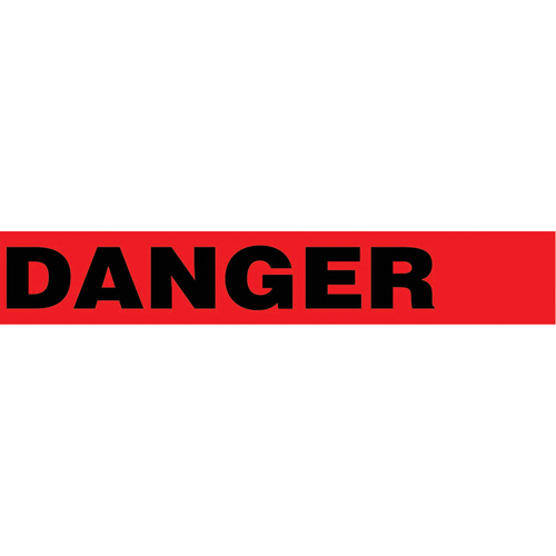 Floor Safety Tape, 3" x 54', Vinyl, Black/Red SPOC Demo