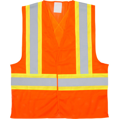 Veste de s&eacute;curit&eacute; pour la circulation, Orange haute visibilit&eacute;, Moyen, Polyester SPOC Demo