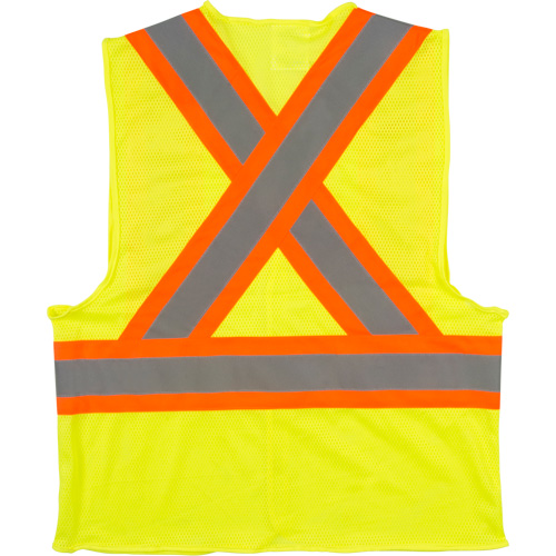 Veste de s&eacute;curit&eacute; pour la circulation, Jaune lime haute visibilit&eacute;, Moyen, Polyester SPOC Demo