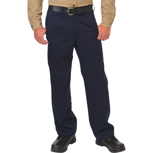 Pantalon de travail de protection contre l'arc &eacute;lectrique, 28, x 28, Bleu marin, 12,4 cal/cm2 SPOC Demo