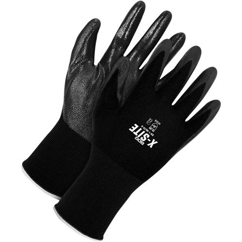 Coated Gloves, 10, Bi-Polymer Coating, 15 Gauge, Nylon Shell SPOC Demo