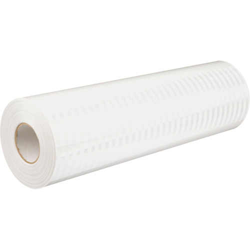 High Intensity Prismatic Grade Reflective Sheeting, 2" W x 150' L, 19 mils, White SPOC Demo