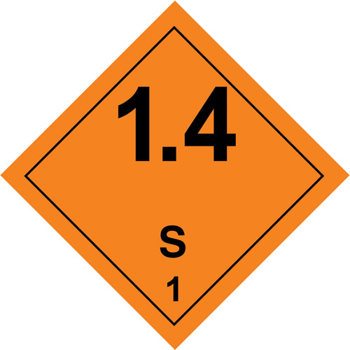 Hazardous Material Handling Labels, 4" L x 4" W, Black on Orange SPOC Demo