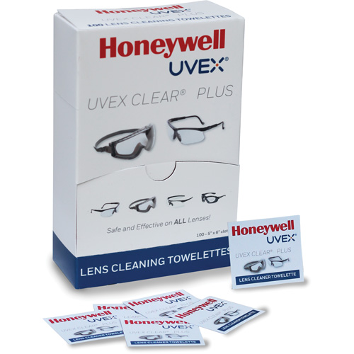 Serviettes Uvex Clear Plus, 5,25" x 8", Paquet de 100 SPOC Demo