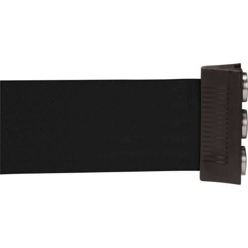 Wall Mount Barrier with Magnetic Tape, Steel, Screw Mount, 12', Black Tape SPOC Demo