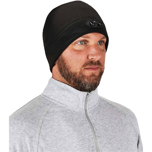 N-Ferno&reg; Skull Cap Beanie Hat with LED Lights, One Size, Orange SPOC Demo
