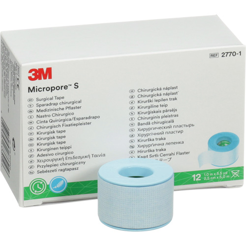 Micropore S Surgical Tape, Non-Medical, 16-1/2' L x 1" W SPOC Demo